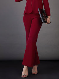SASSAFRAS worklyf Women High-Rise Bootcut Trousers