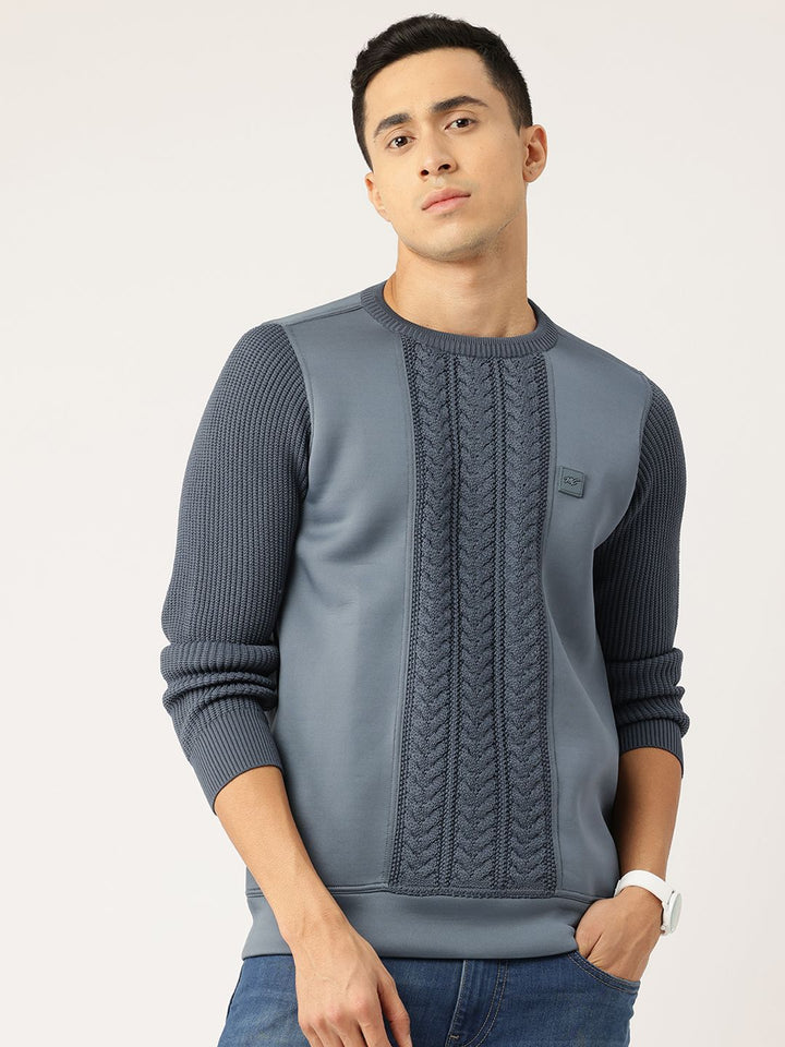 Monte Carlo Cable Knit Detail Sweatshirt