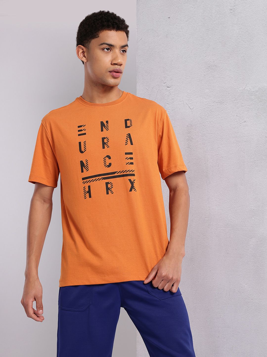 HRX by Hrithik Roshan Typography Printed Training T-shirt