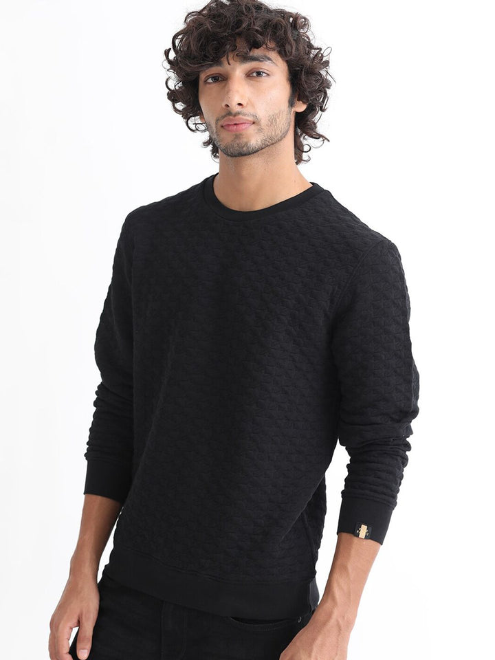 RARE RABBIT Men Shield Sweatshirt
