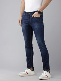 SPYKAR Men Skinny Slim Fit Low-Rise Light Fade Stretchable Jeans