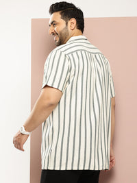 Thomas Scott Men Premium Opaque Striped Casual Shirt