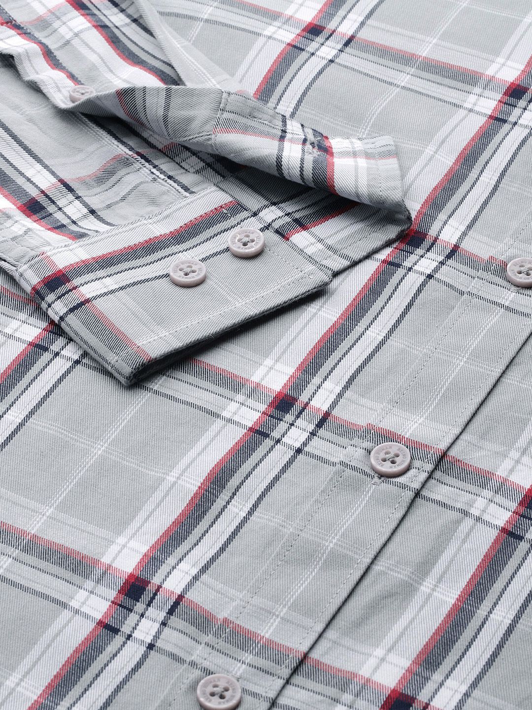 Being Human Tartan Checked Pure Cotton Shirt