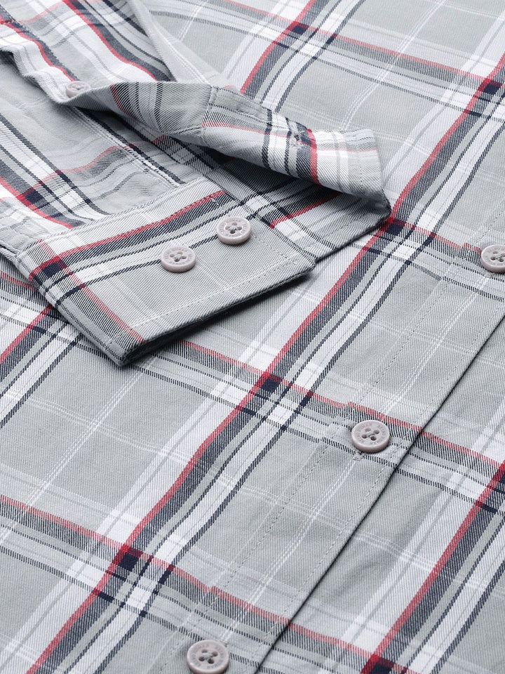 Being Human Tartan Checked Pure Cotton Shirt