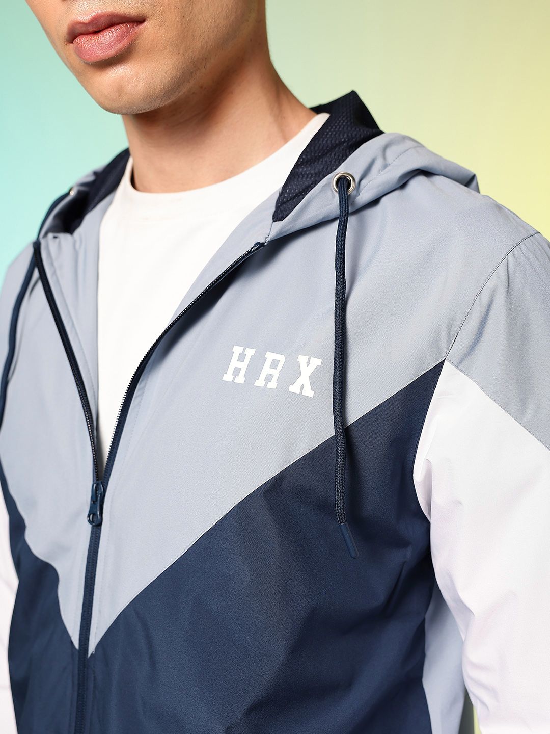 HRX by Hrithik Roshan Colourblocked Lifestyle Tailored Jacket