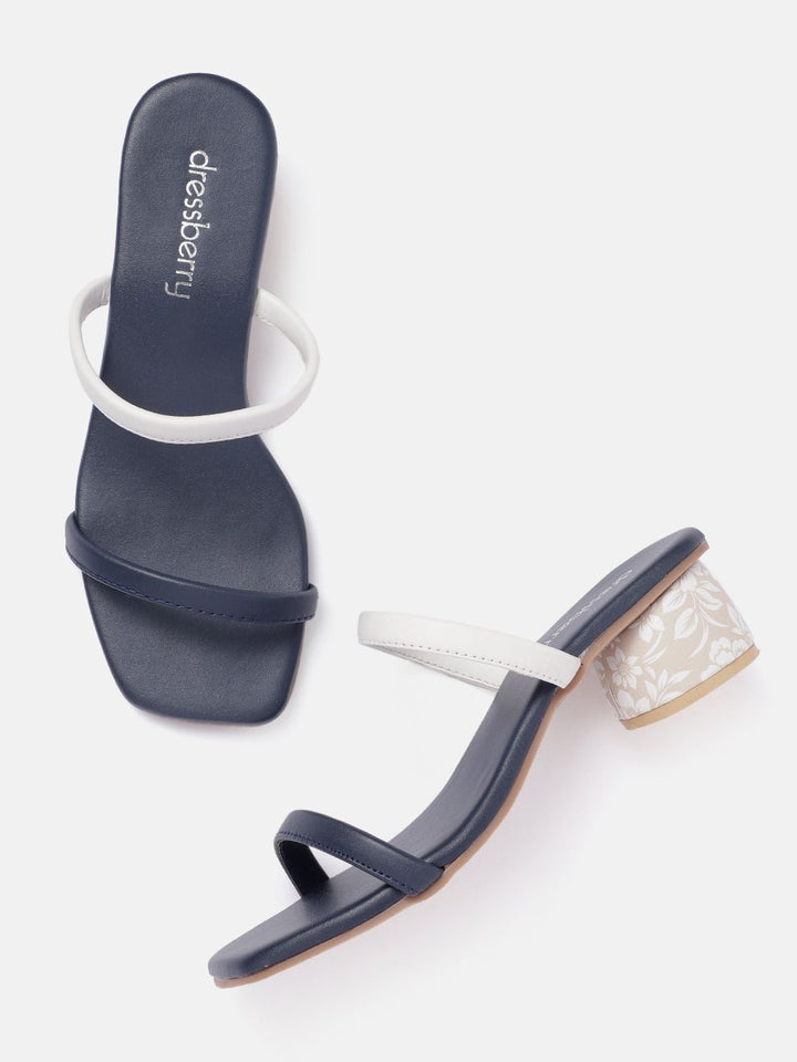 DressBerry Colourblocked Block Sandals