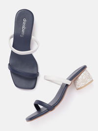 DressBerry Colourblocked Block Sandals