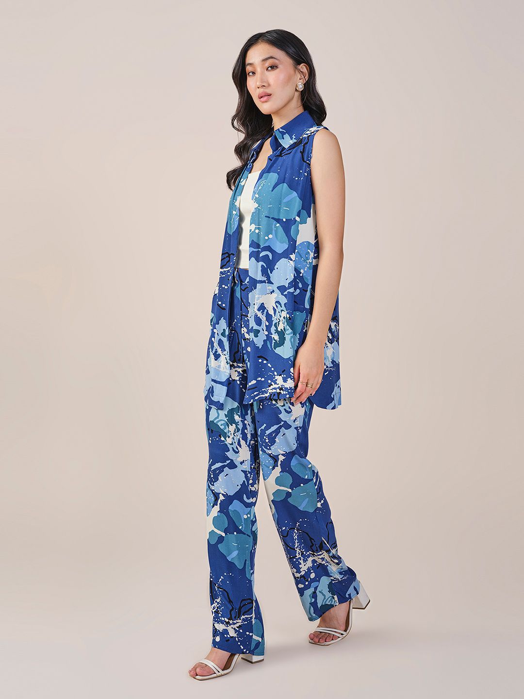 AND Printed Shrug & Trousers Co-Ords