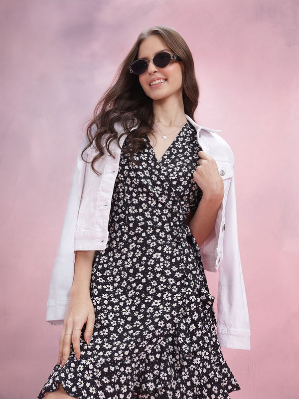 DressBerry Floral Printed A-Line Dress