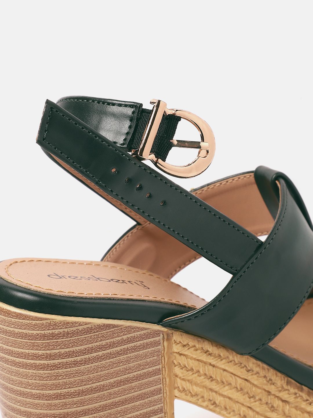 DressBerry Open Toe Block Heels