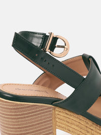 DressBerry Open Toe Block Heels