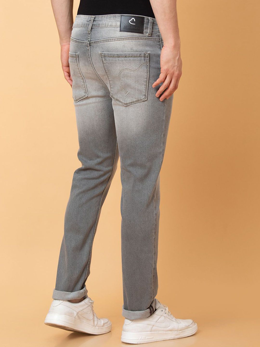 Being Human Men Slim Fit Low Distress Heavy Fade Jeans