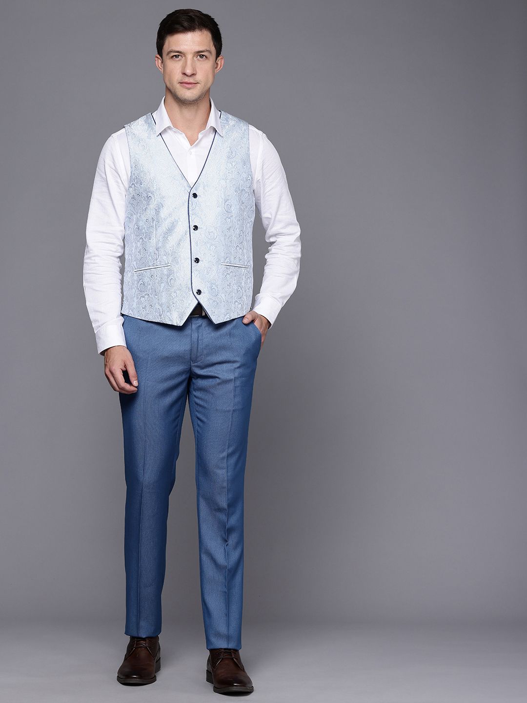Raymond Single Breasted 3-Piece Party Wear Suit