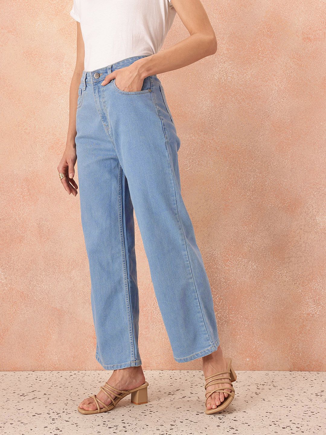 all about you Women Straight Fit High-Rise Stretchable Jeans