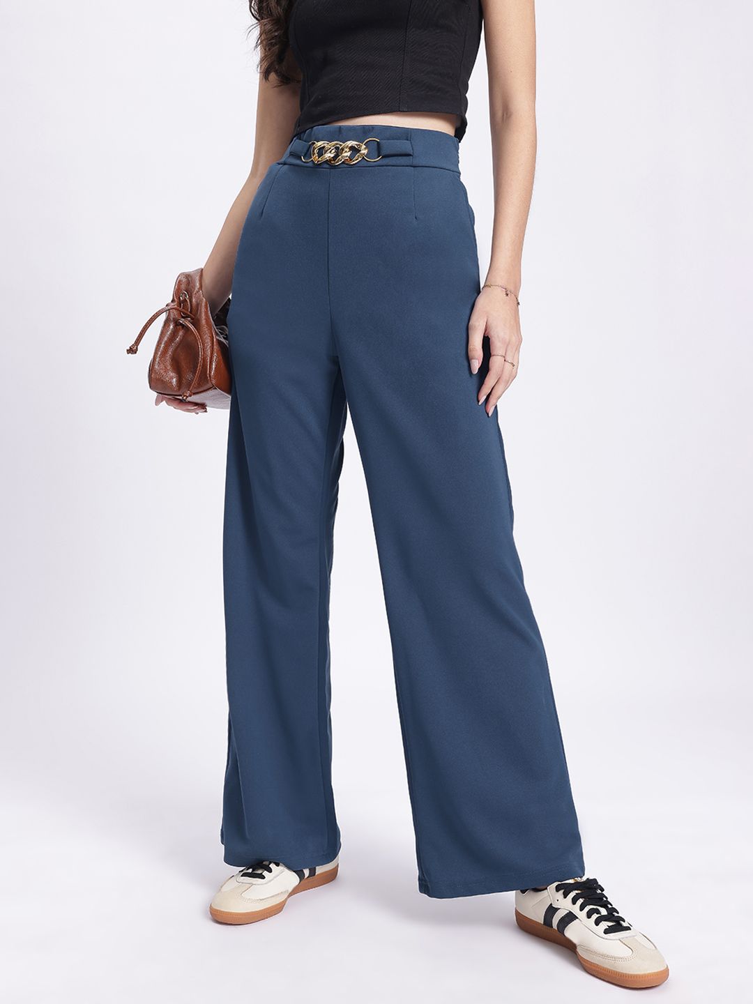 DressBerry Women Urban Sophistication Buckled Trousers
