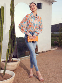 STREET 9 Floral Printed Comfort Fit Casual Shirt