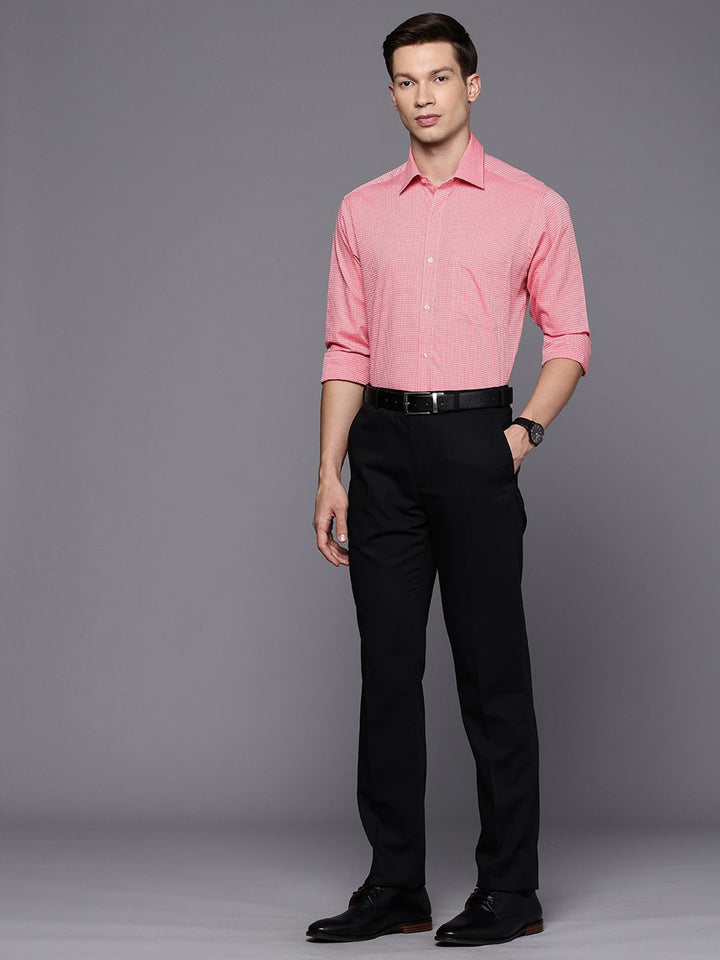 Raymond Pure Cotton Self Design Slim Fit Formal Shirt