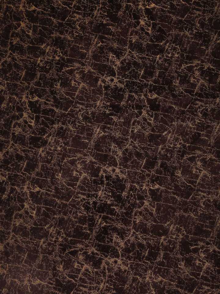 Cortina Brown Set of 2 Abstract Room Darkening Velvet Long Door Curtains