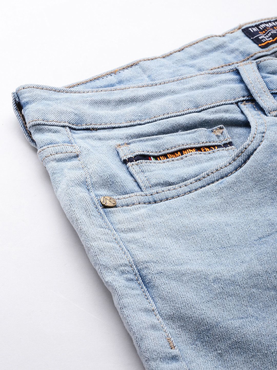 The Indian Garage Co Men Straight Fit Stretchable Jeans