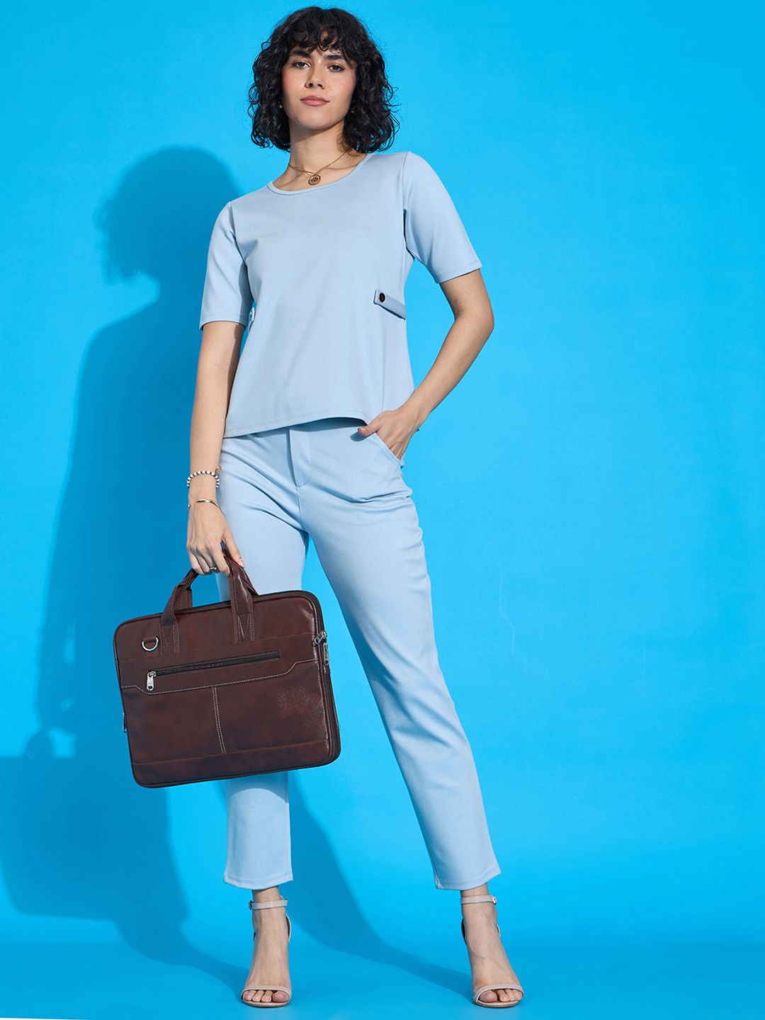 SASSAFRAS worklyf Short Sleeves Top With Trouser