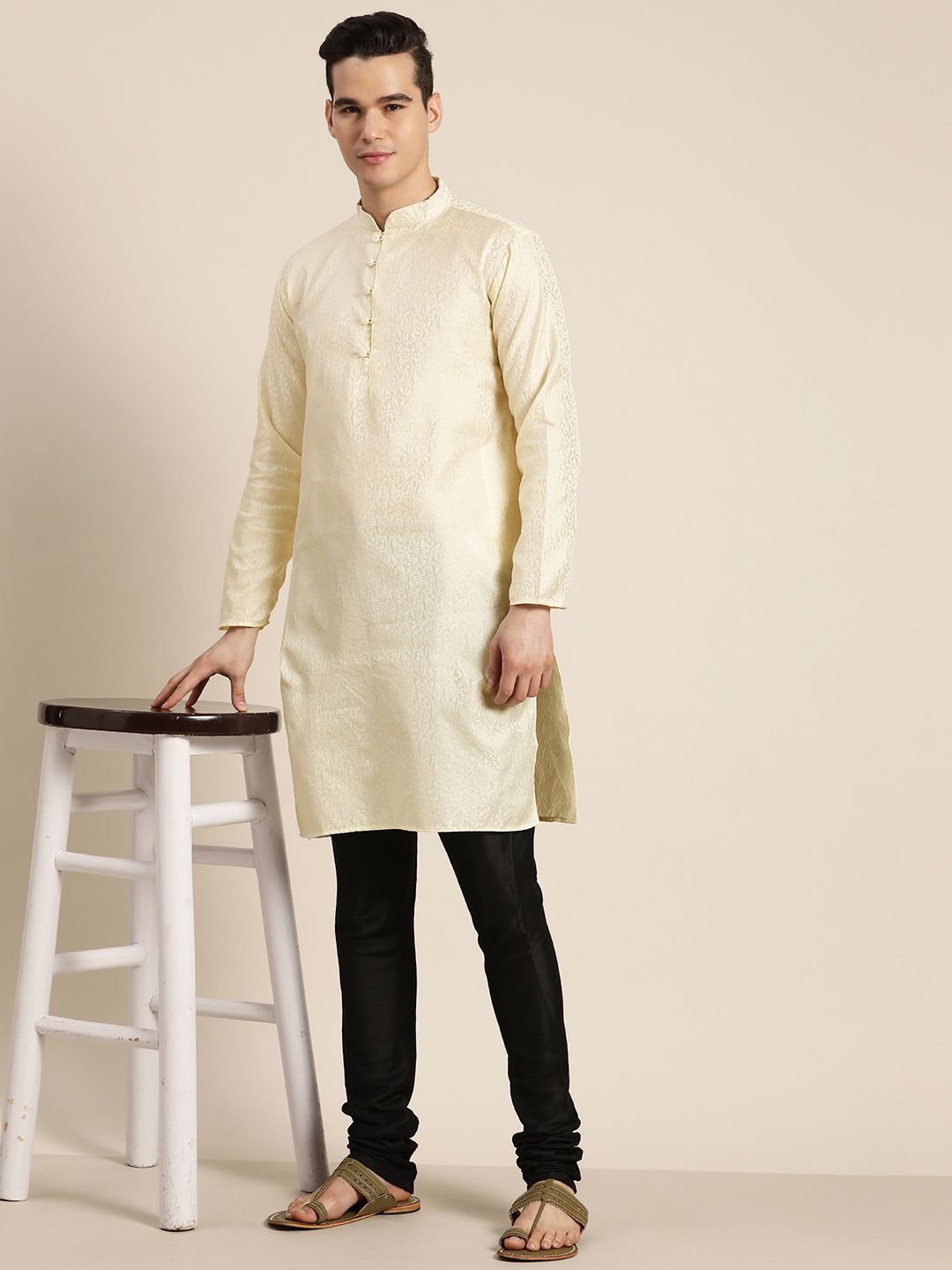 SOJANYA Ethnic Motifs Silk Cotton Kurta
