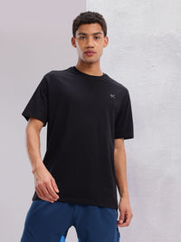 HRX by Hrithik Roshan Typography Printed Drop-Shoulder Sleeves Training T-shirt
