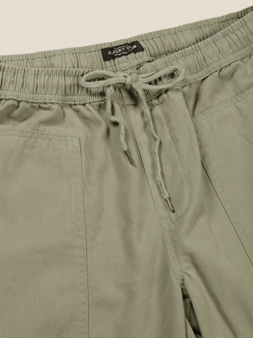 Thomas Scott Men Relaxed Loose Fit Cricket Club Collection Pure Cotton Easy Wash Trousers
