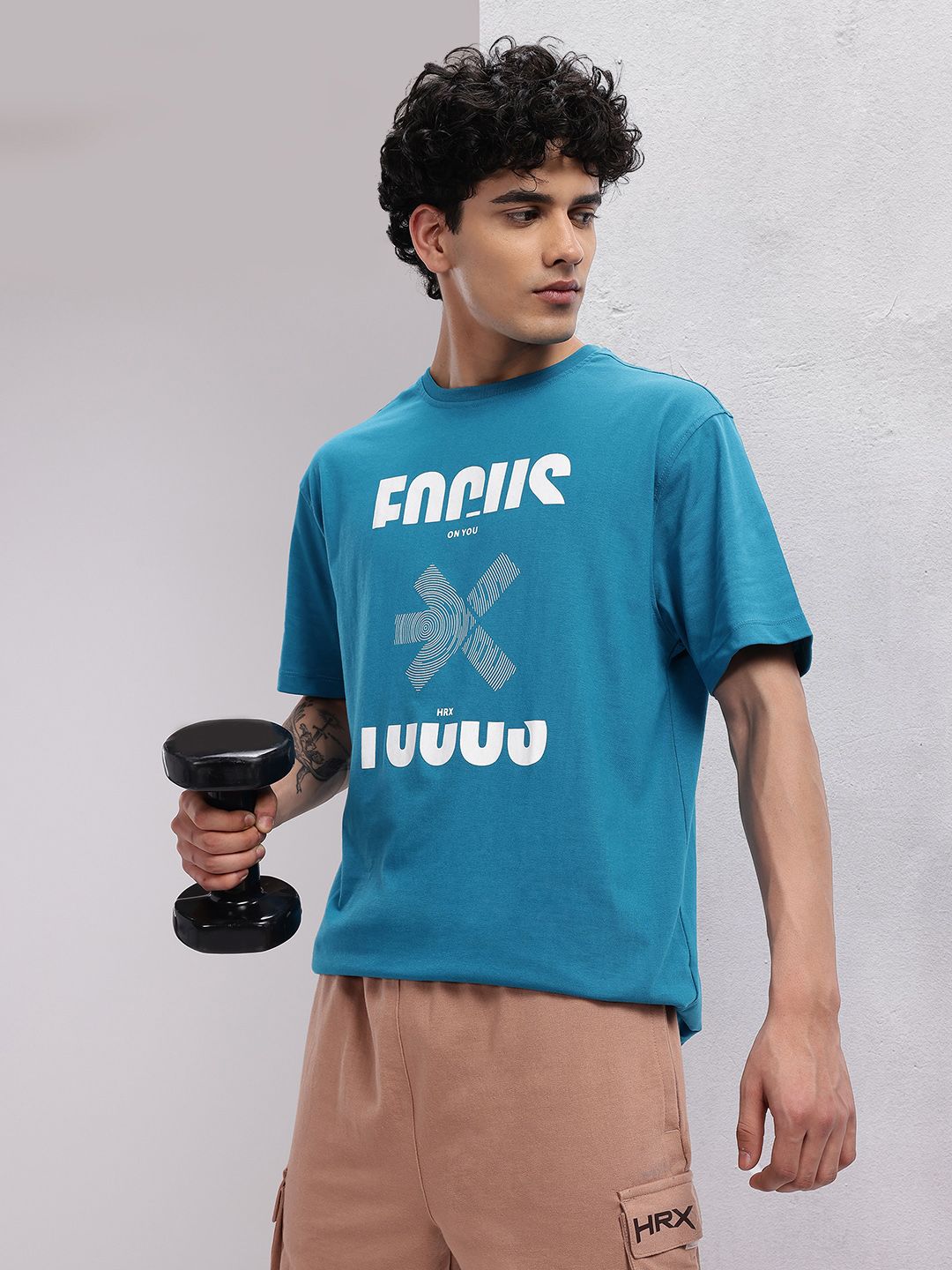 HRX by Hrithik Roshan Men Printed Training T-shirt