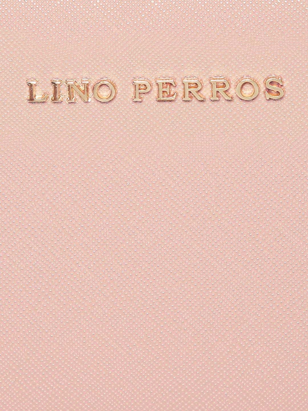 Lino Perros Women Pink Solid Zip Around Wallet