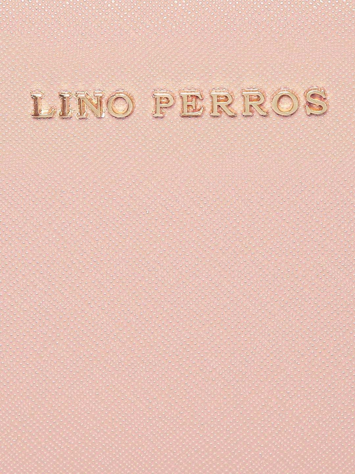 Lino Perros Women Pink Solid Zip Around Wallet