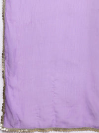 House of Pataudi Embroidered Empire Thread Work Jashn Kurta & Palazzos with Dupatta