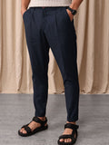 Mr Bowerbird Men Tailored Fit Vintage Pleated Trousers