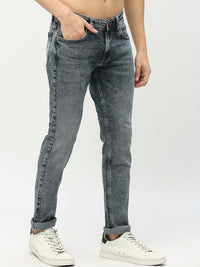 SPYKAR Men Slim Fit Low-Rise Heavy Fade Stretchable Cotton Jeans