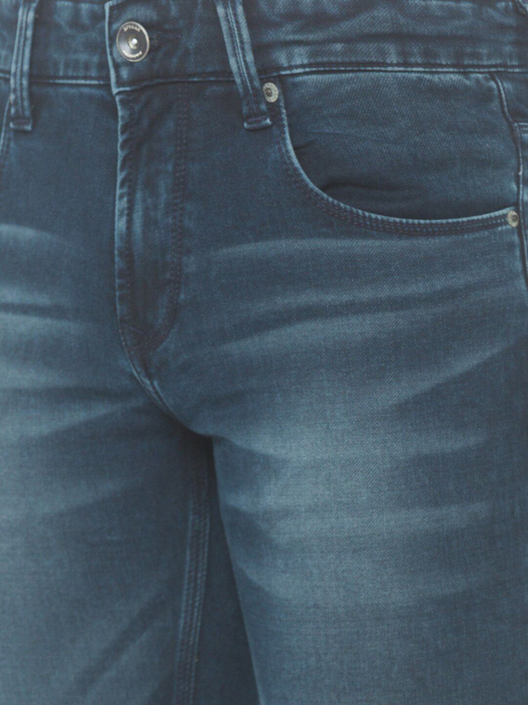 SPYKAR Men Blue Skinny Fit Low-Rise Light Fade Jeans
