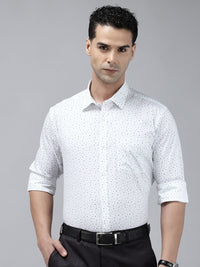 Park Avenue Slim Fit Opaque Floral Printed Formal Shirt