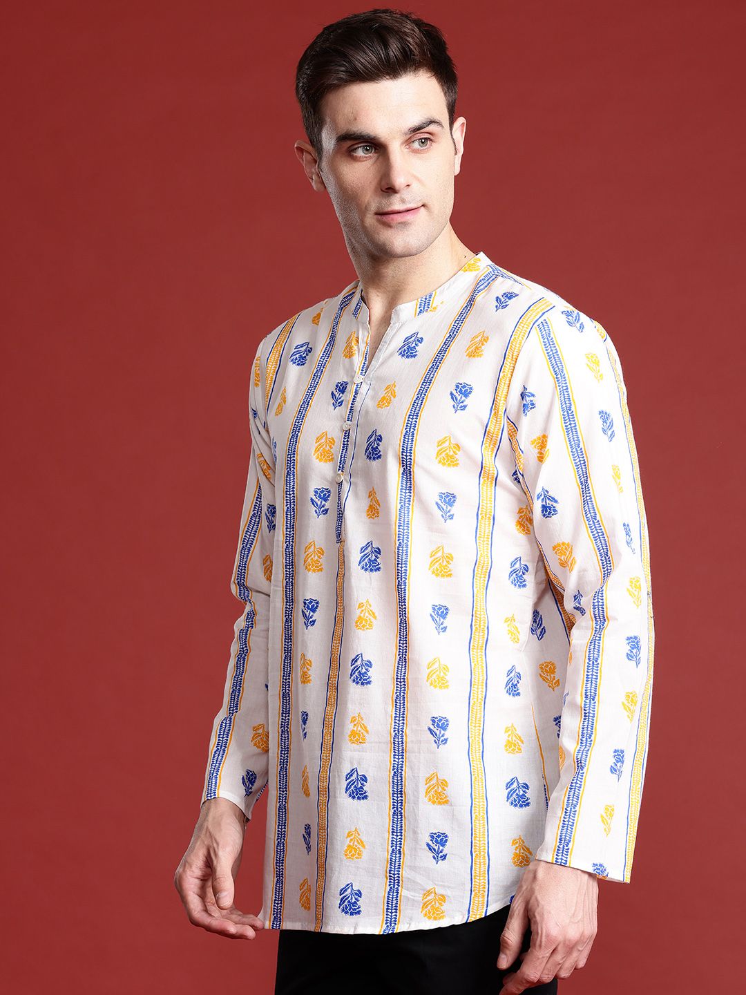 Anouk Kaarkhana Collection Printed Cotton Short Kurta