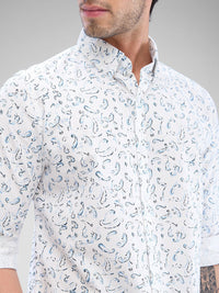 SPYKAR Men Slim Fit Conversational Printed Casual Shirt