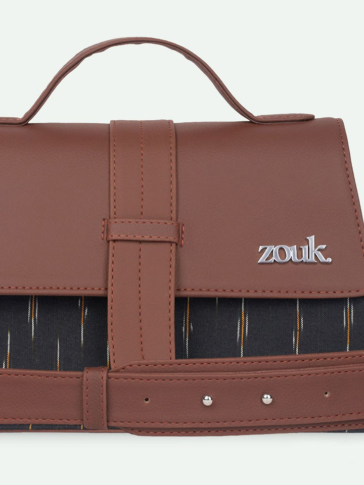 ZOUK Kriti Sanon - Ikat GreRe Iconic Evening Structured Satchel