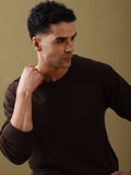 DILLINGER Men Oversized Ultra Soft Drapey Cotton Long Sleeve Crew Neck T-Shirt