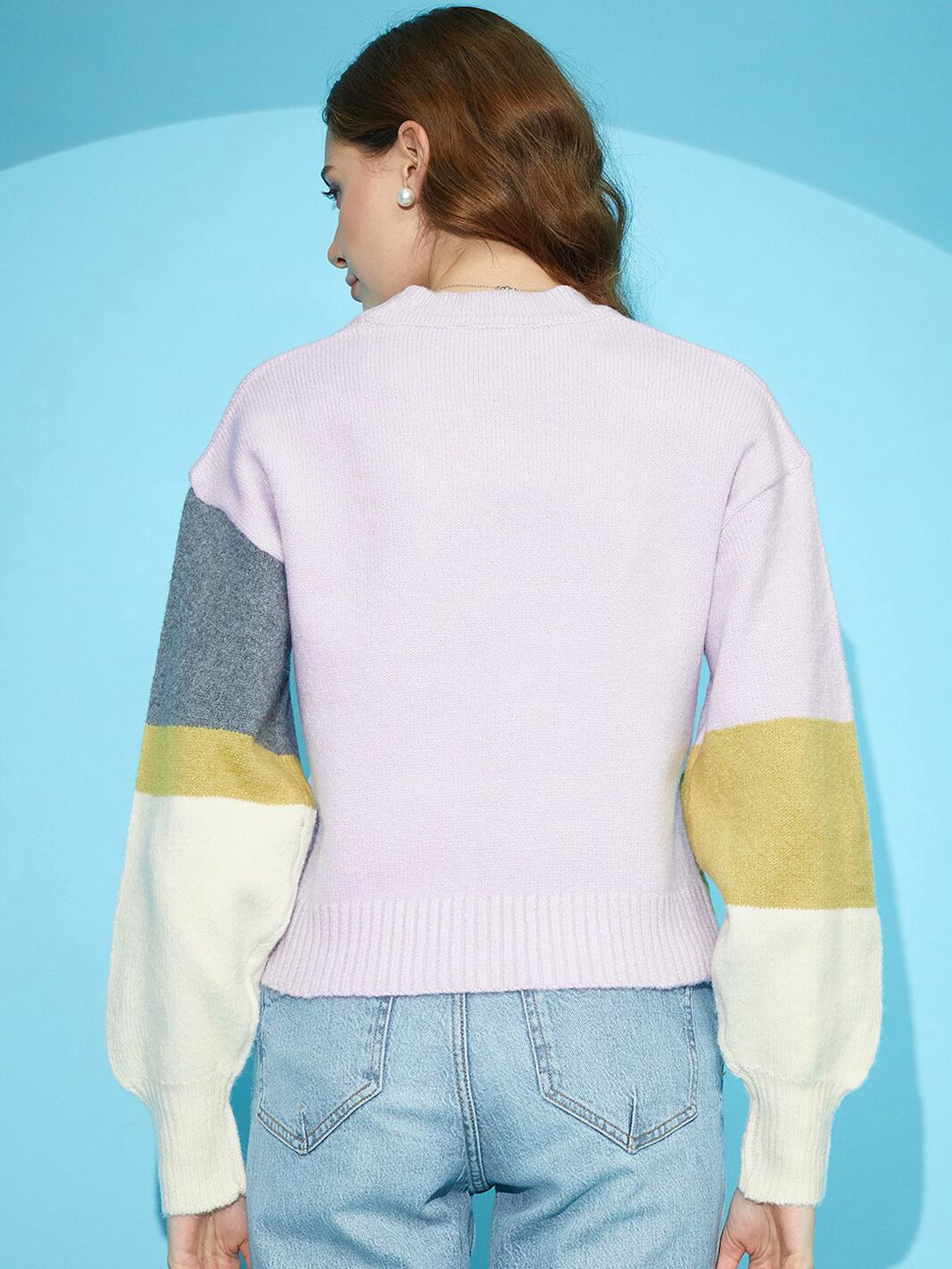STREET 9 Colourblocked Acrylic Pullover
