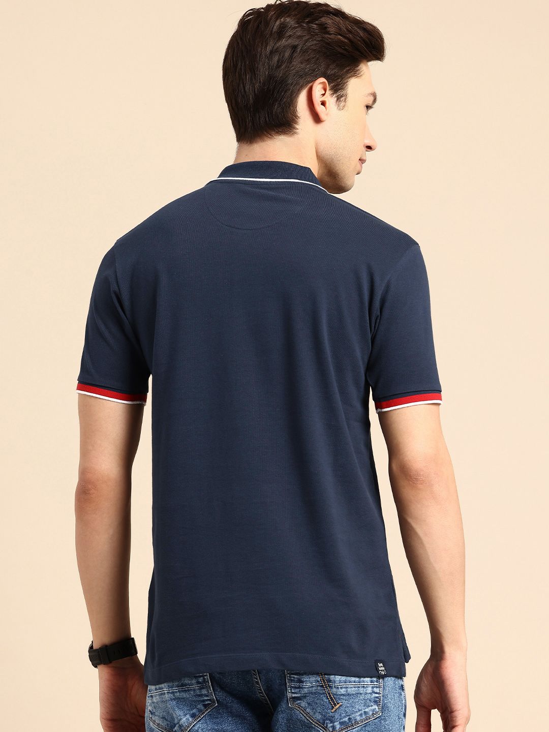 Being Human Polo Collar Pure Cotton T-shirt