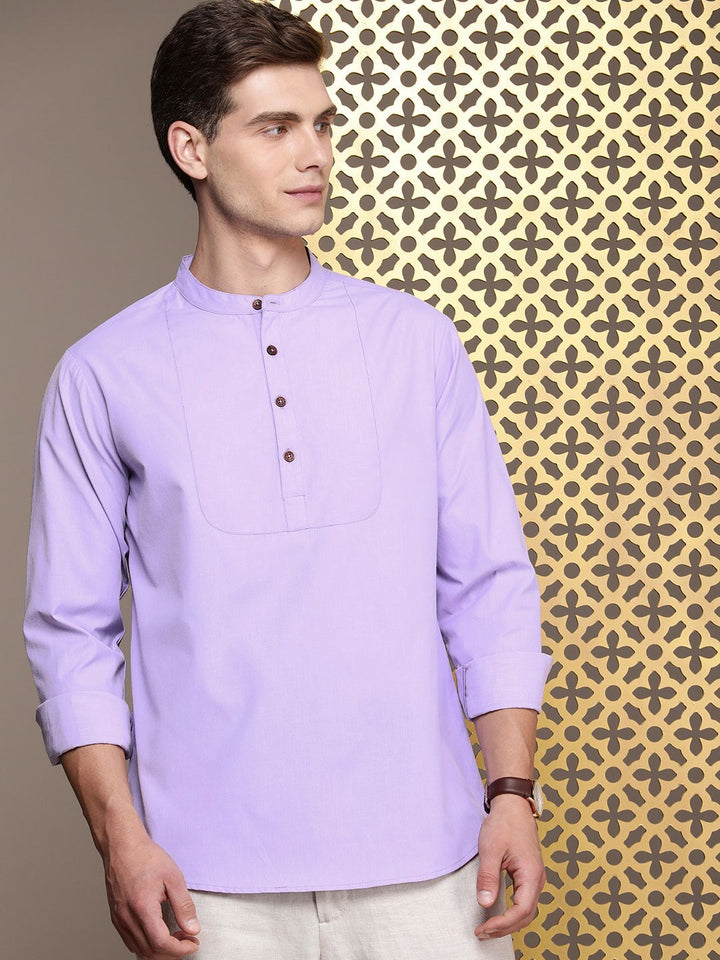 House of Pataudi Band Collar Rozana Kurta