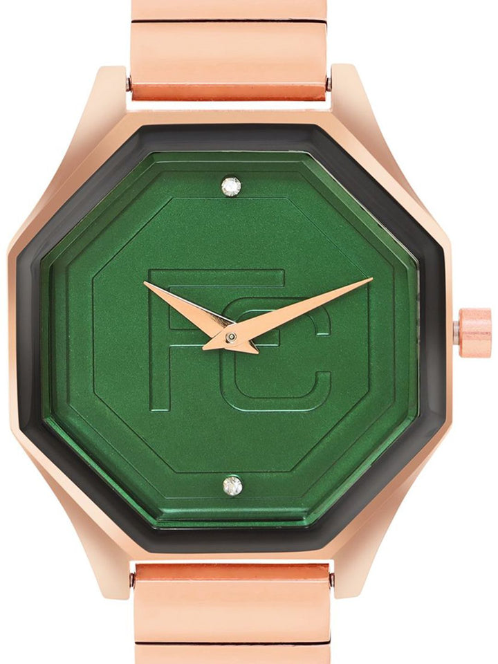 Perancis Sambungan Wanita Dial & Gelang Gaya Tali Analog Watch FCN090RGM