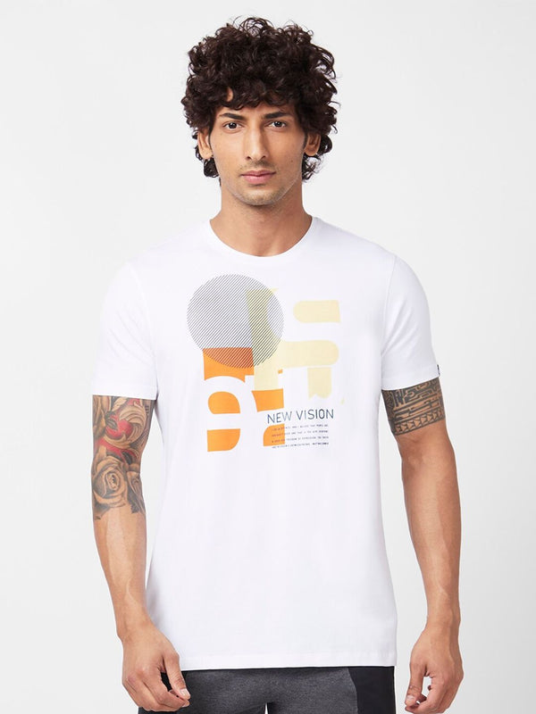 T-shirt kapas bercetak grafik Spykar