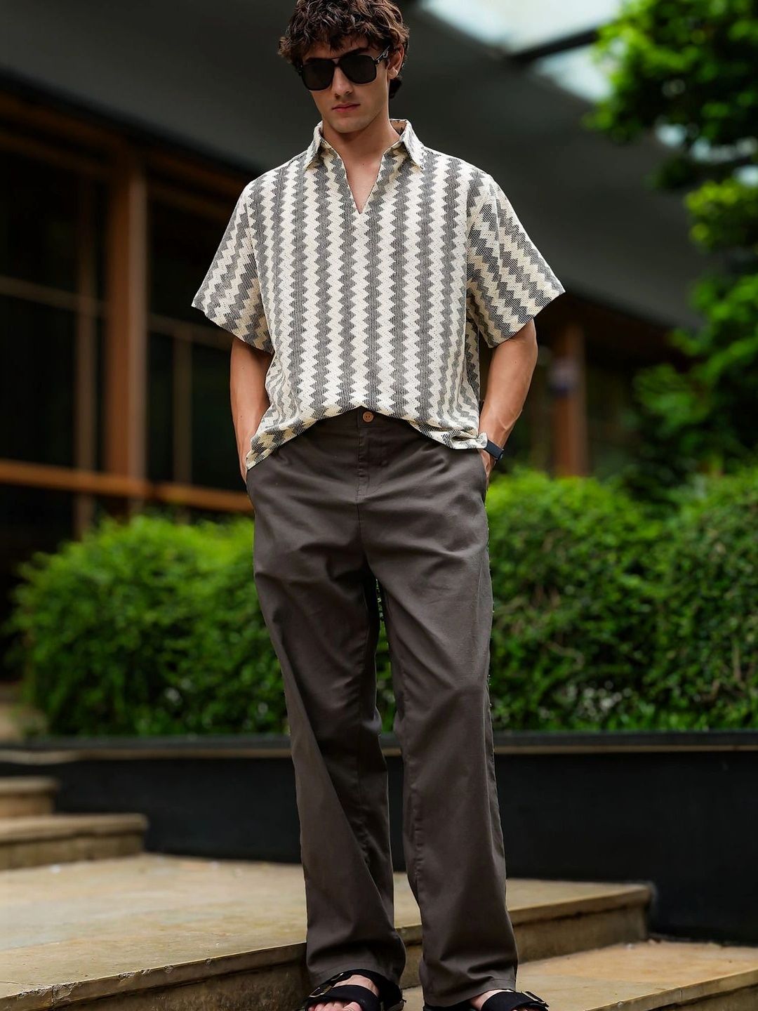 Eszett Men Classic Printed Casual Shirt