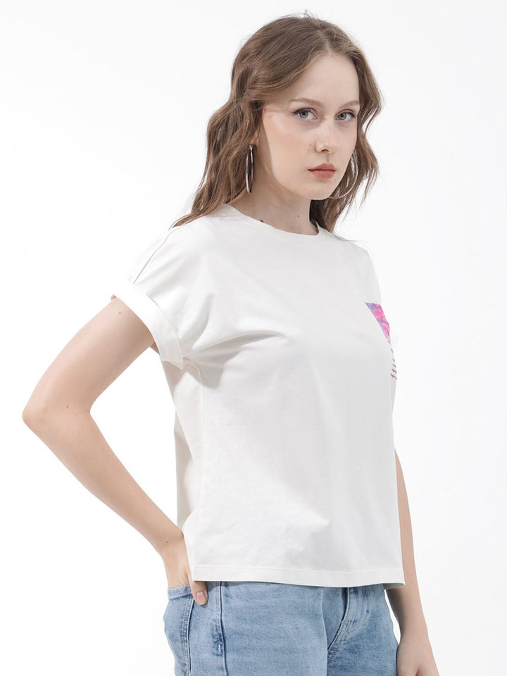 RAREISM Women Raw Edge T-shirt