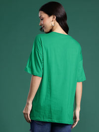 DressBerry Printed Pure Cotton Oversized T-shirt
