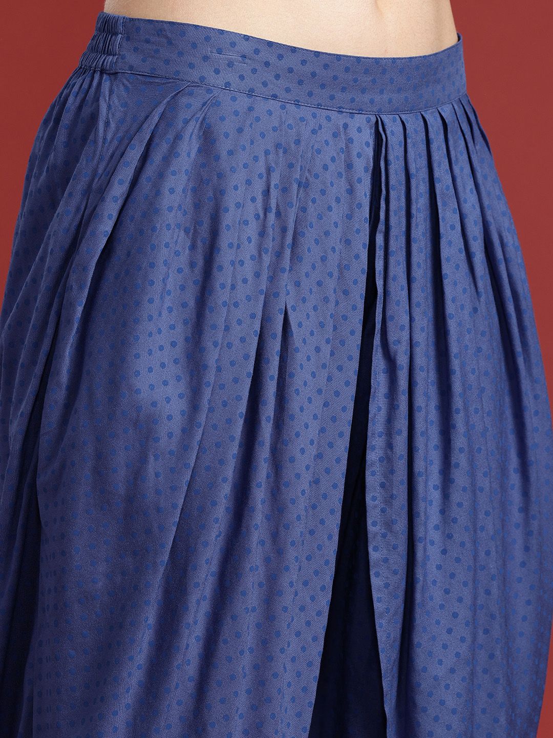 Anouk Women Floral Printed Angrakha Kurta With Dhoti Pants
