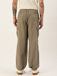 Bene Kleed Men Parachute Fit Cotton Cargos Trousers