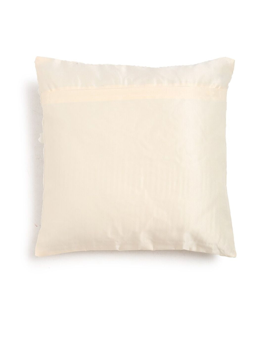 HOSTA HOMES Off White Set of 2 Embellished Square Cushion Covers